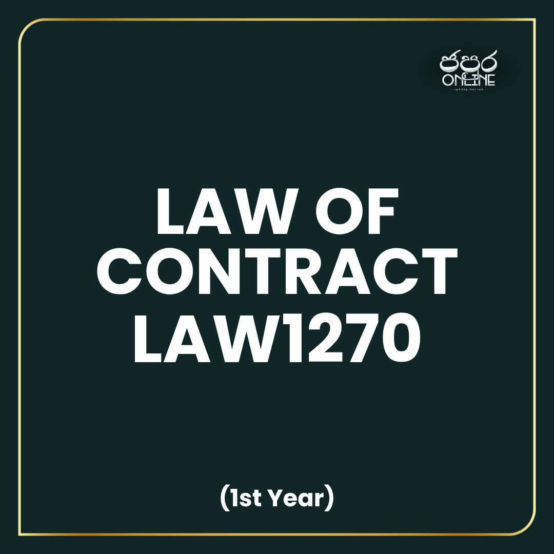 LAW1270 - Contract Law