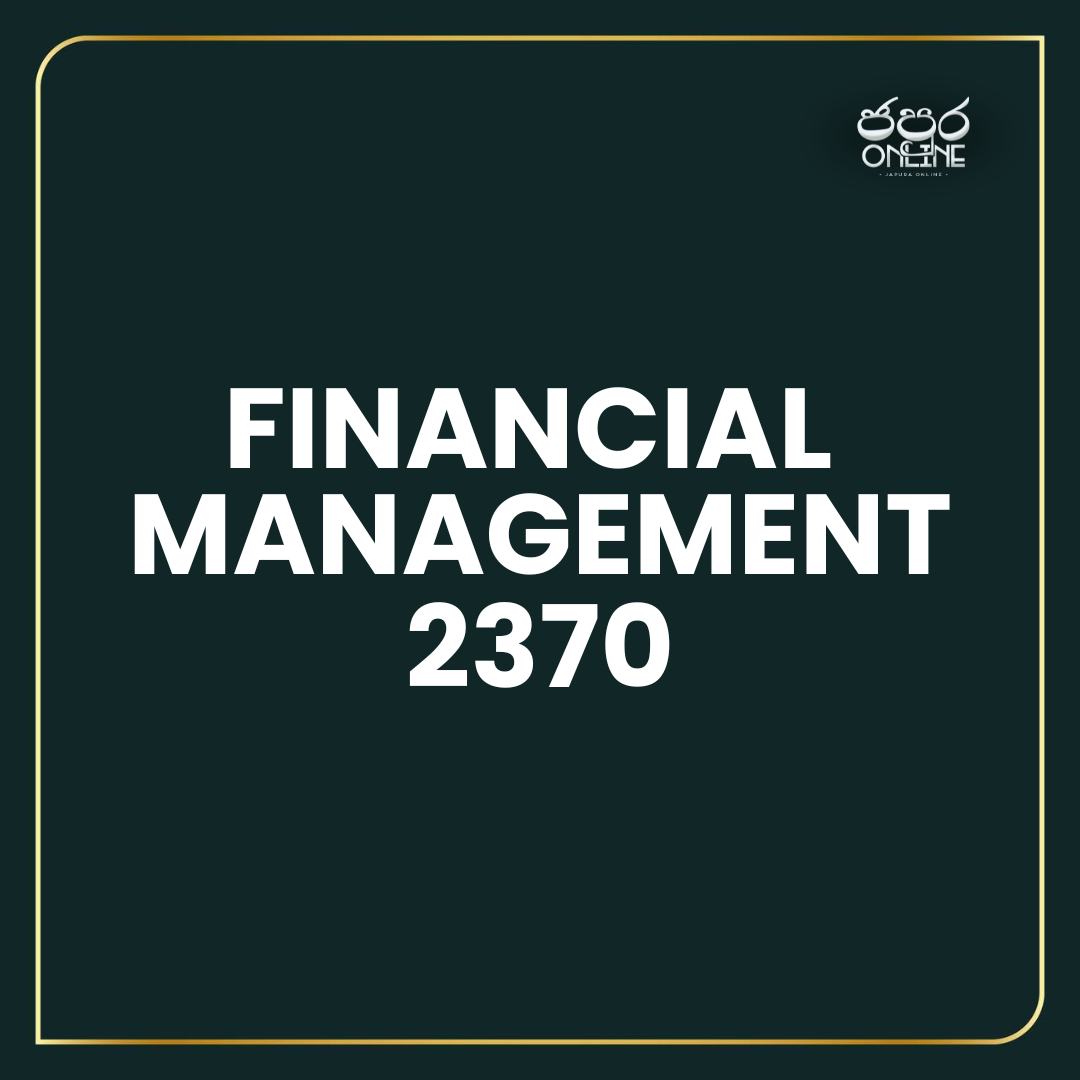 Financial Management Cover