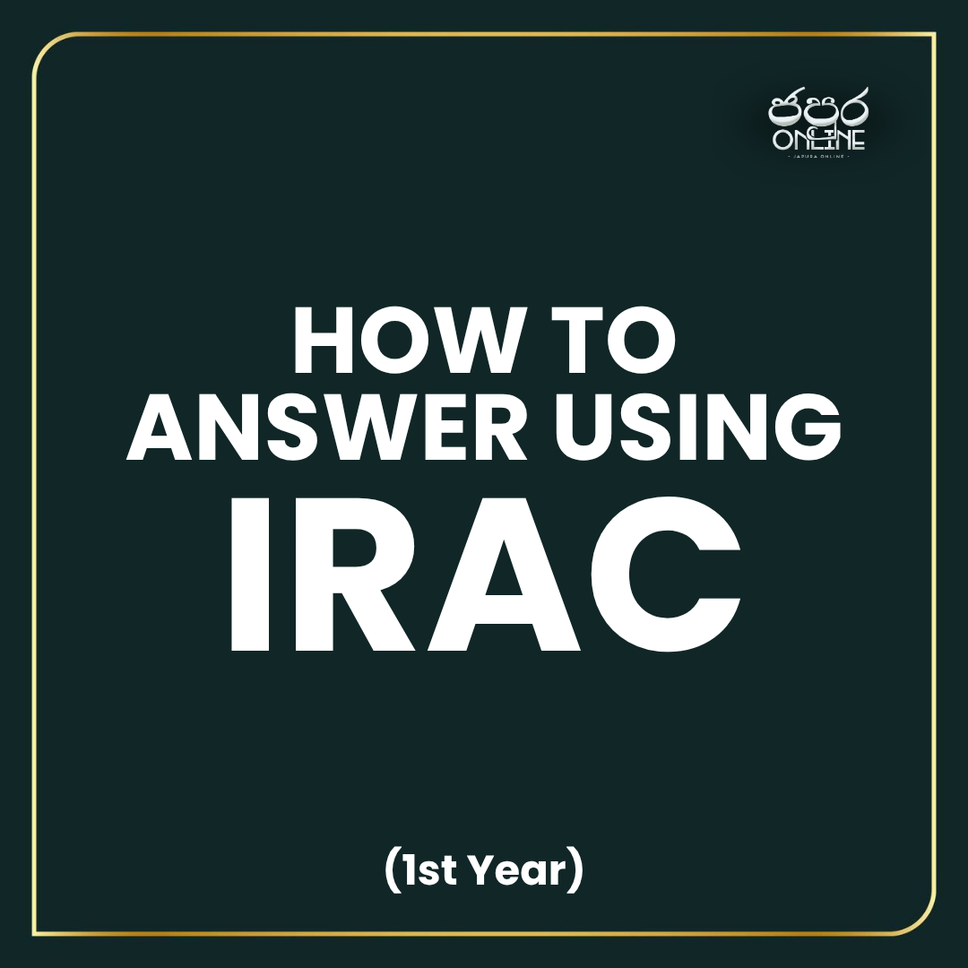 LAW1270 - How to answer using IRAC