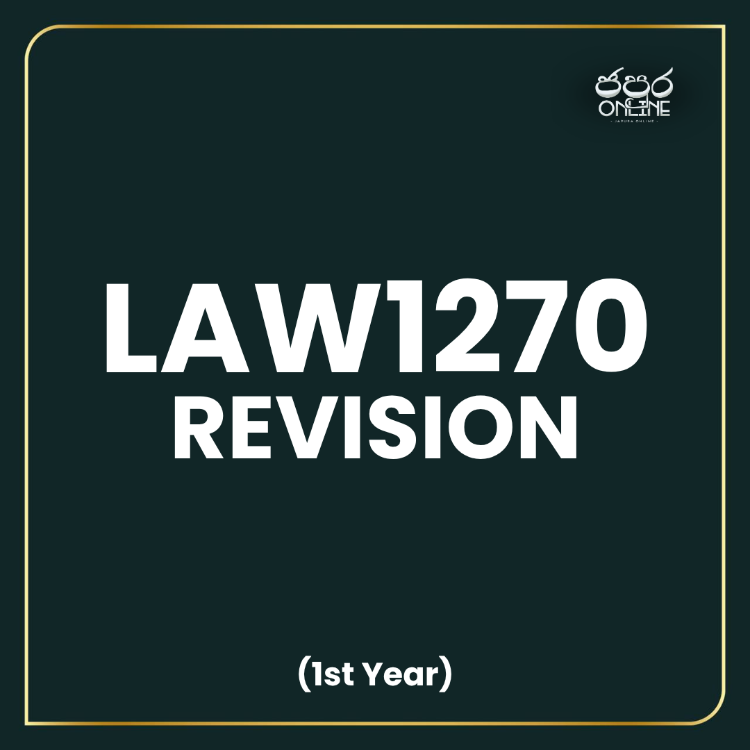 LAW1270 - LAW1270 Revision