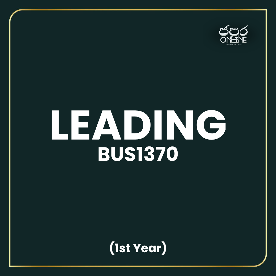 BUS1370 - Leading