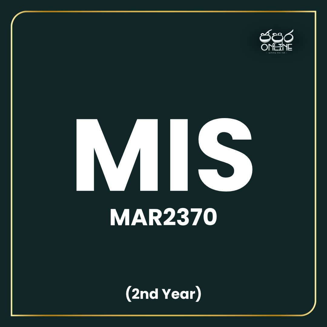MAR2370 - Marketing Info System