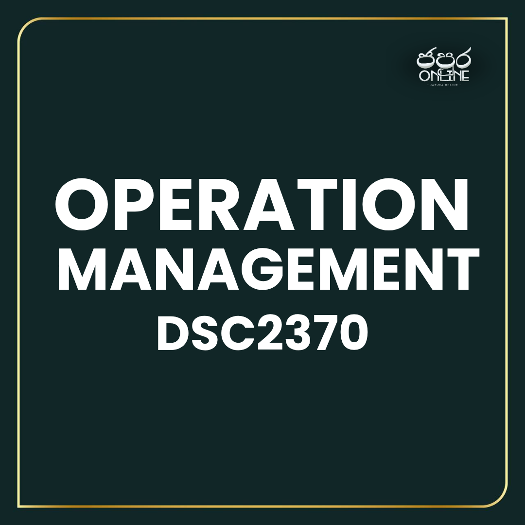 Operations Management